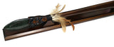 New Zealand Wood and Greenstone Taiaha with base WSSJ20T