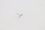 9ct White Gold Genuine Diamond Nose Stud 0.04ct