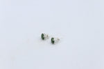 Stg Silver Greenstone Stud Earrings set in stg silver