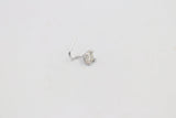 9ct White Gold Genuine Diamond Nose Stud 0.15ct