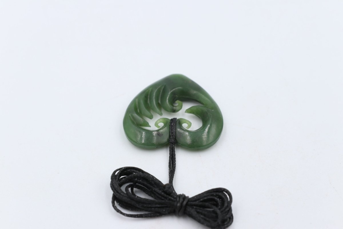 New Zealand Greenstone Heart Wave Heart