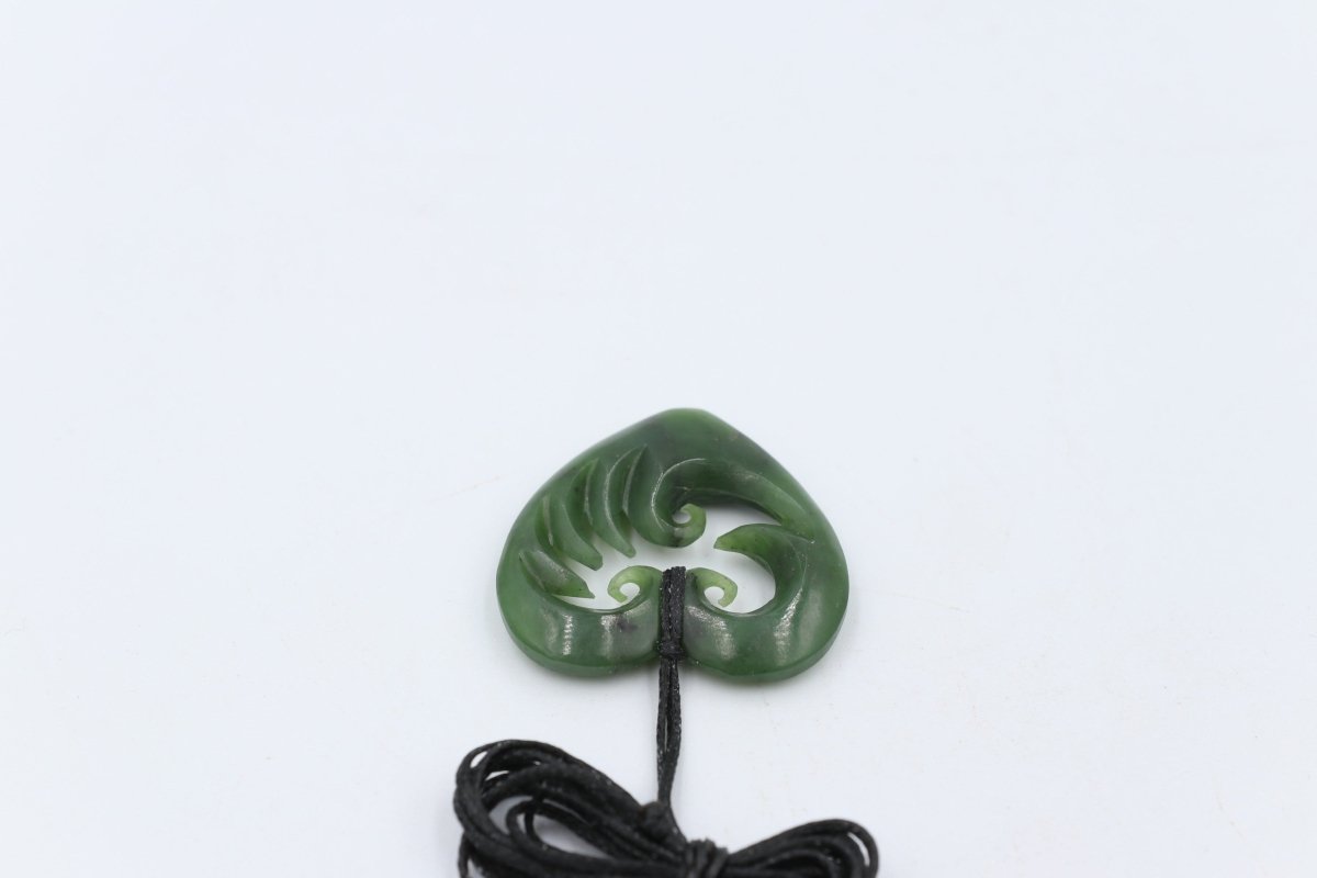 New Zealand Greenstone Heart Wave Heart
