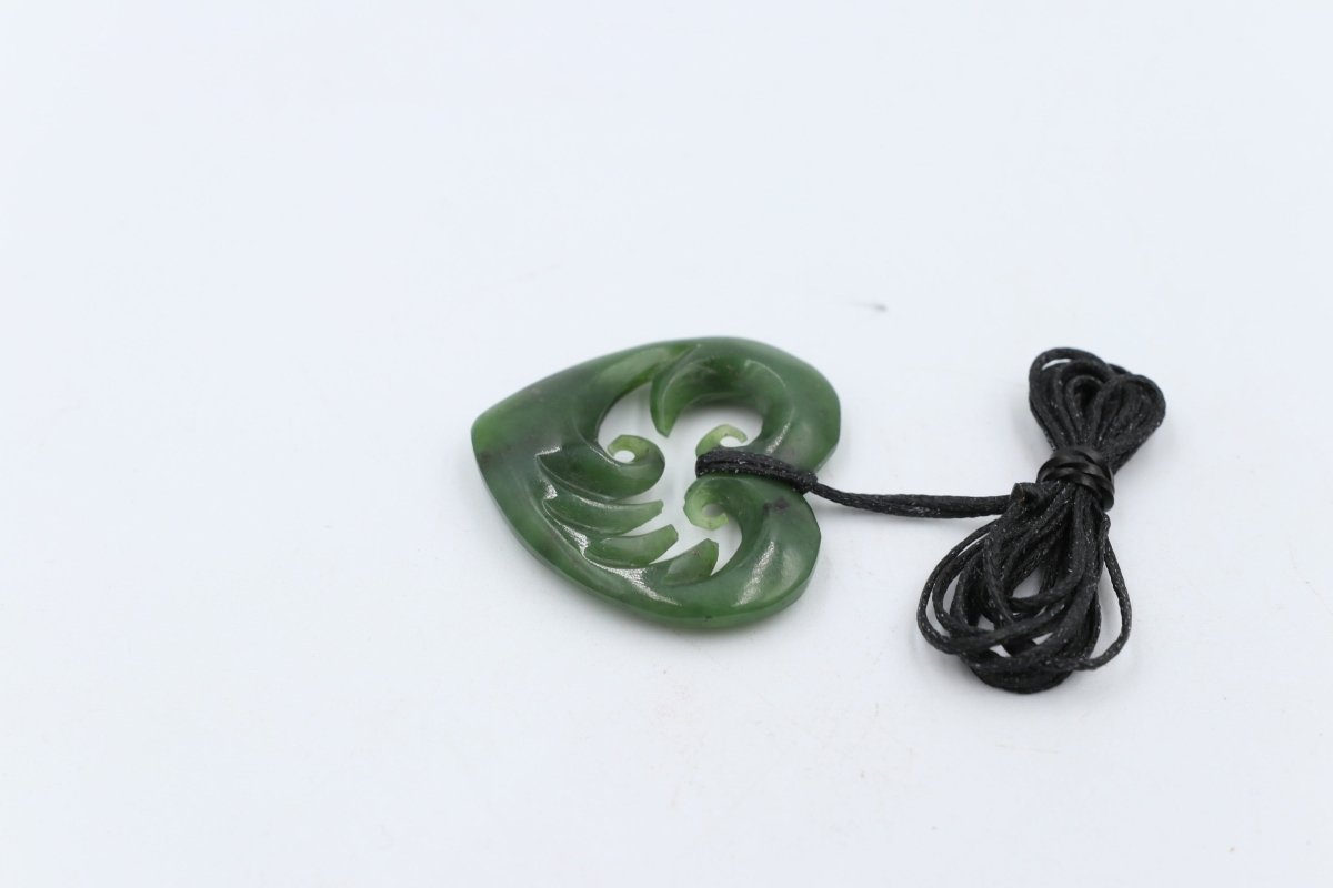 New Zealand Greenstone Heart Wave Heart