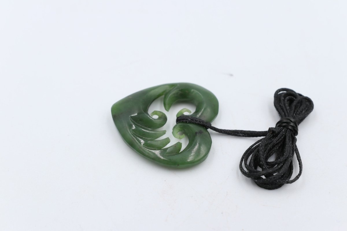 New Zealand Greenstone Heart Wave Heart