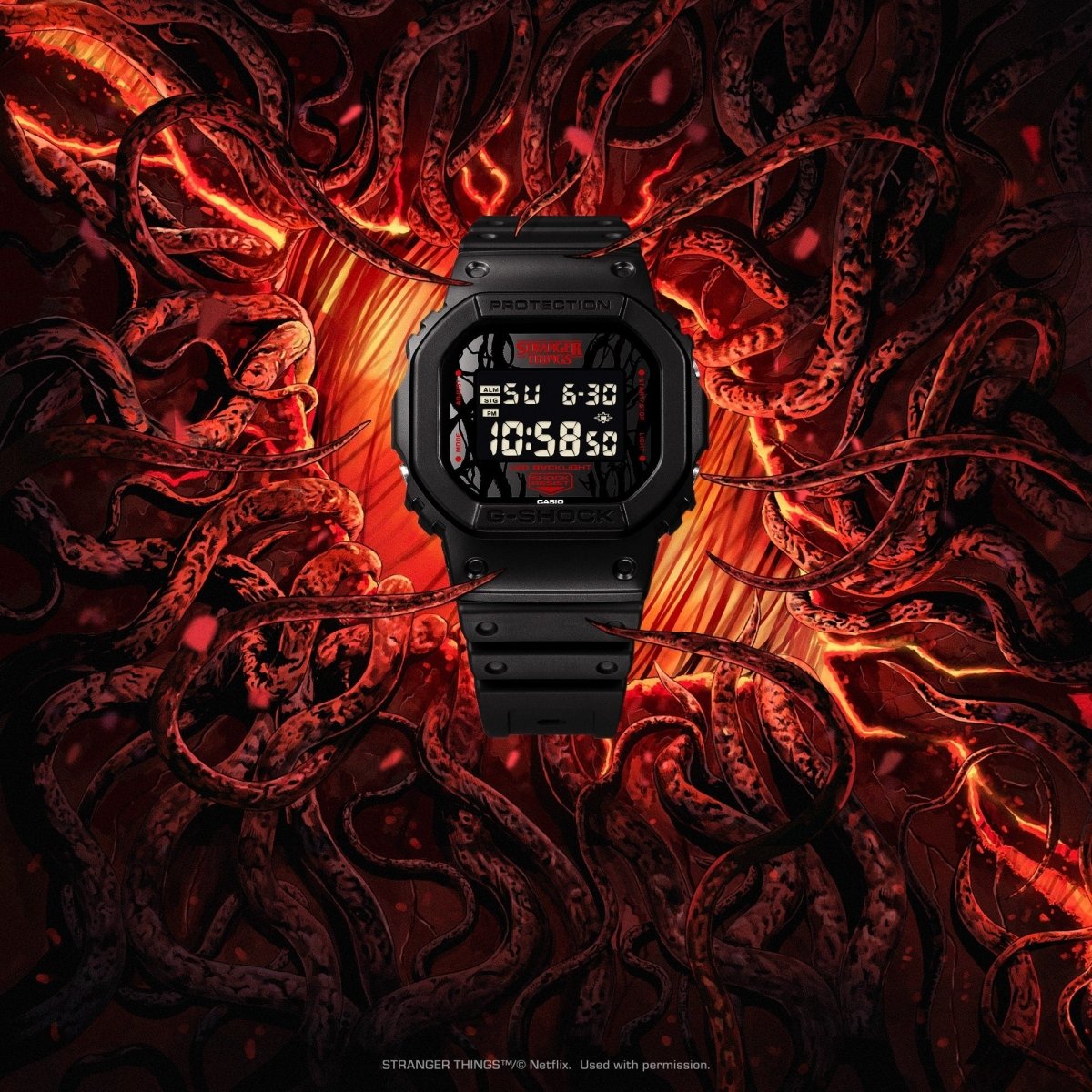 Gshock STRANGER THINGS COLLABORATION DW-5600STT-1
