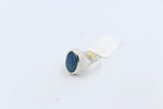 Stg Silver Mens Ring with Triplet Opal