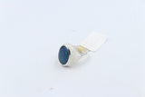 Stg Silver Mens Ring with Triplet Opal