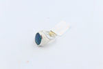 Stg Silver Mens Ring with Triplet Opal