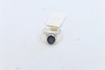 Stg Silver Mens Ring with Triplet Opal