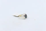 Stg Silver Mens Ring with Triplet Opal