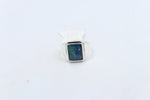 Stg SIlver Mens Opal Ring