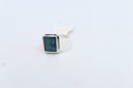 Stg SIlver Mens Opal Ring