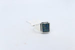 Stg SIlver Mens Opal Ring