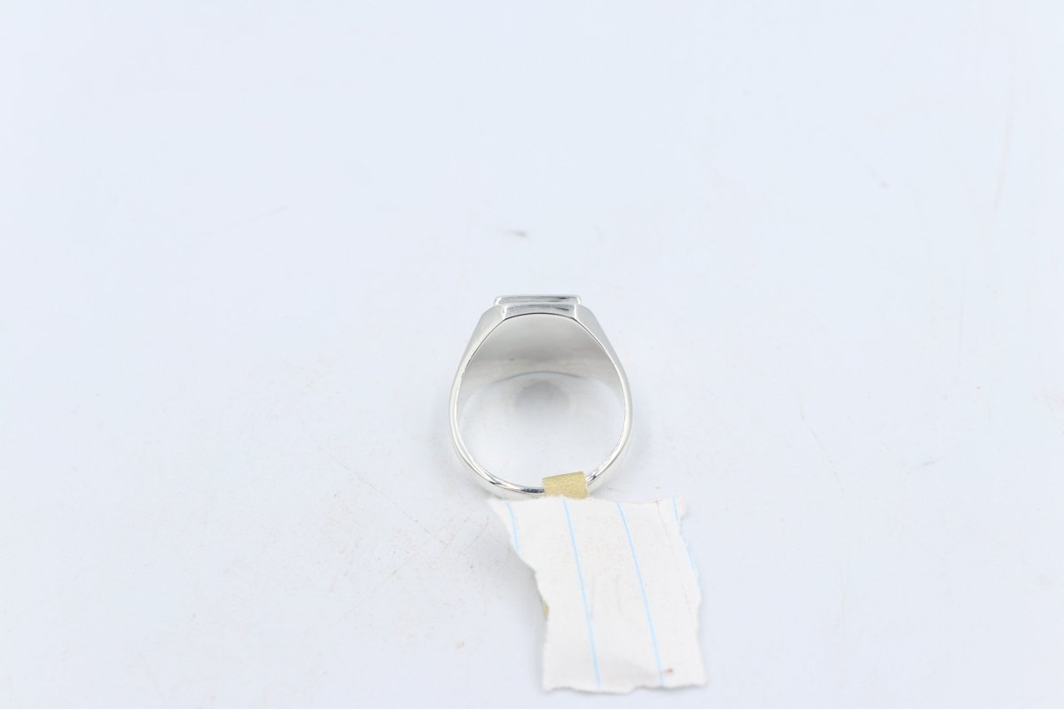 Stg SIlver Mens Opal Ring