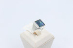 Stg SIlver Mens Opal Ring