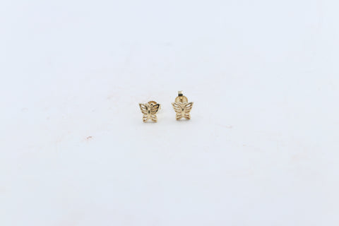 9ct Gold  Butterfly Earrings
