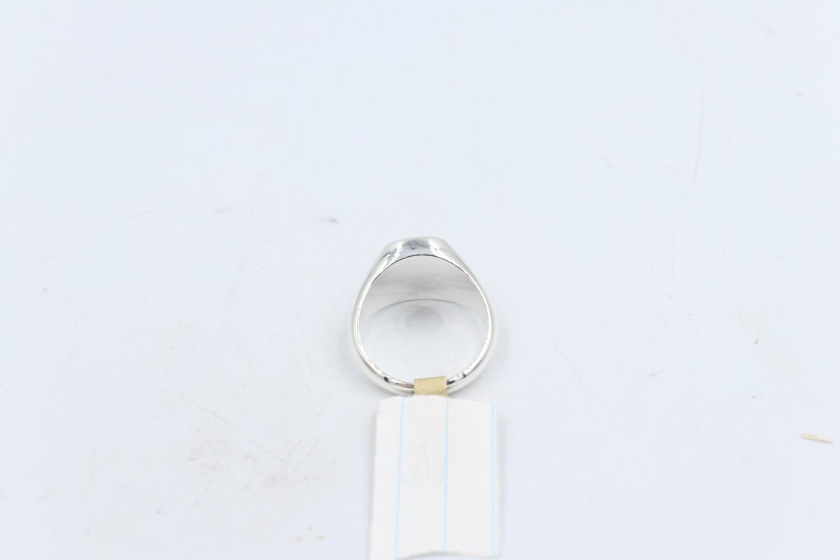 Stg Silver Mens Ring with Black Onyx  & silver Horsehead