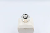 Stg Silver Mens Ring with Black Onyx  & silver Horsehead