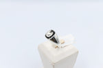 Stg Silver Mens Ring with Black Onyx  & silver Horsehead