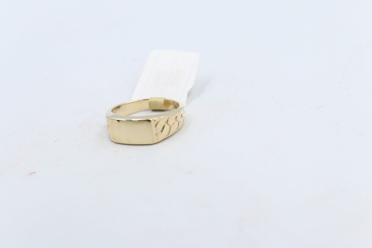 9ct Gold Mens Polished Gents Ring