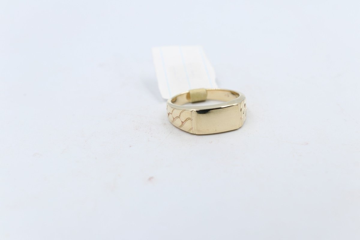 9ct Gold Mens Polished Gents Ring