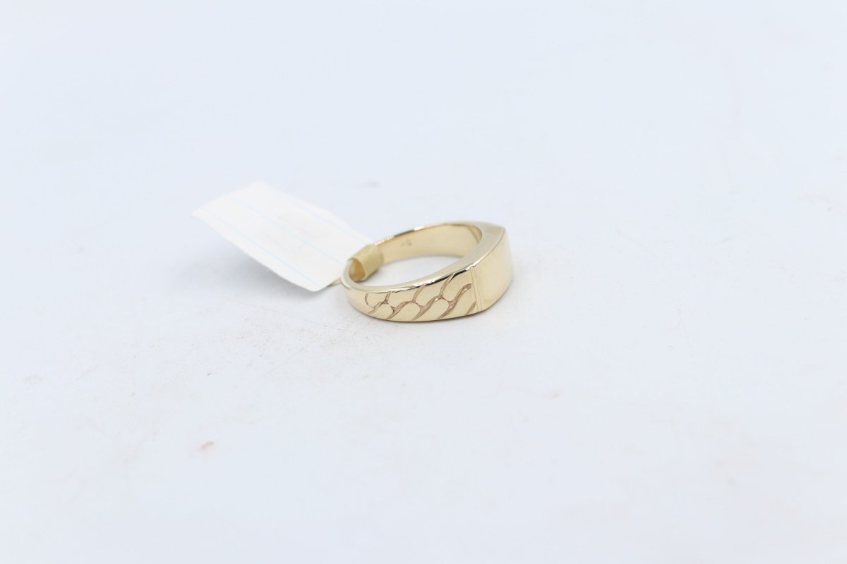9ct Gold Mens Polished Gents Ring