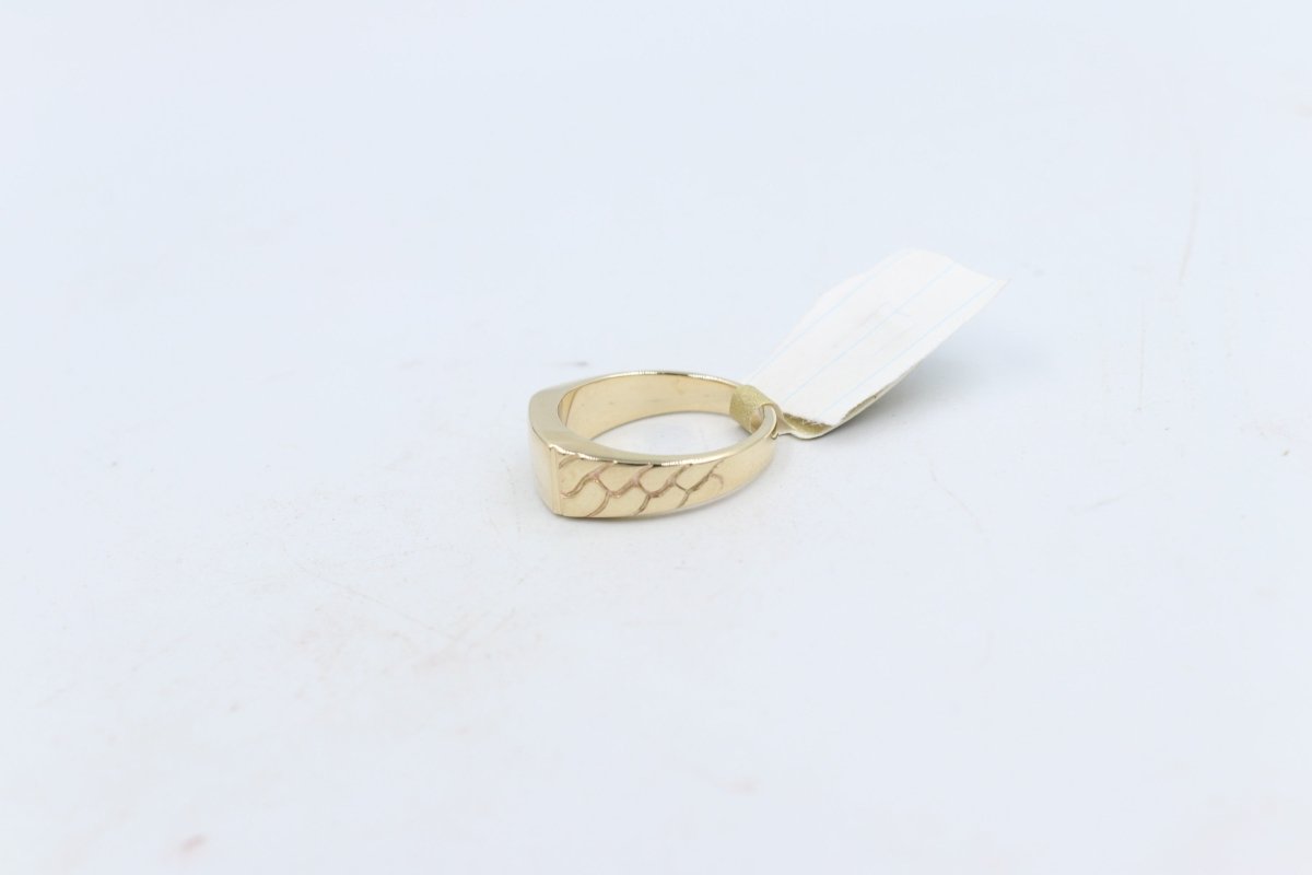 9ct Gold Mens Polished Gents Ring