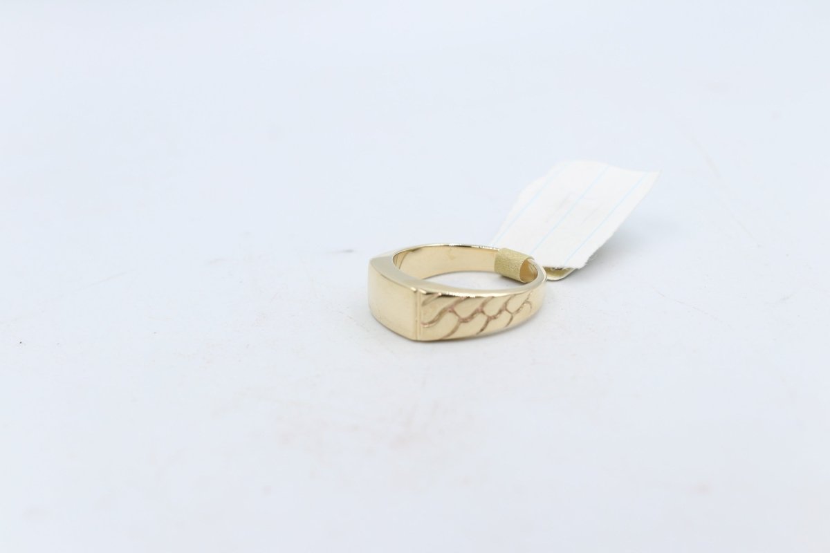 9ct Gold Mens Polished Gents Ring