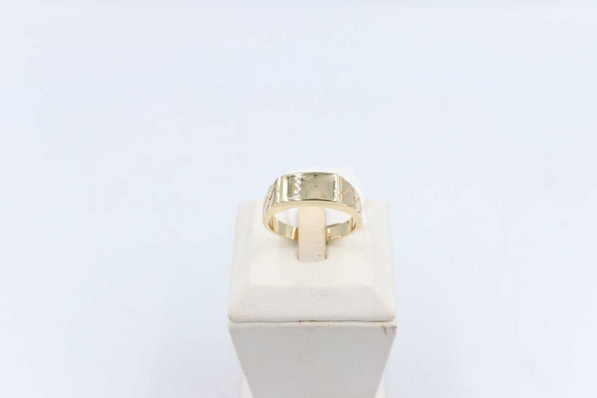 9ct Gold Mens Polished Gents Ring