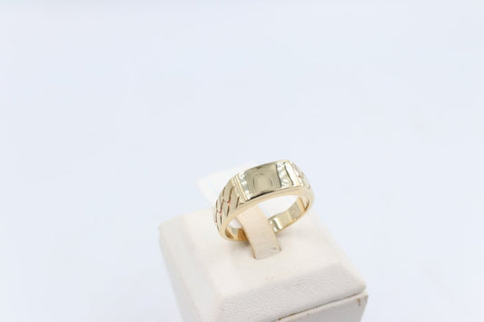 9ct Gold Mens Polished Gents Ring
