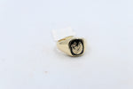 9ct Mens Ring with Black Onyx  & silver Horsehead