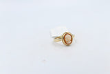 9ct Gold Italian Naturel Cameo Ring bezel Set