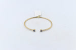 9ct Gold Cuff Flex Bangle with Opals