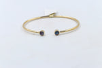 9ct Gold Cuff Flex Bangle with Opals