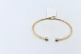 9ct Gold Cuff Flex Bangle with Opals