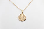 9ct Solid Saint Christopher Pendent 16mm