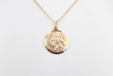 9ct Solid Saint Christopher Pendent 20mm