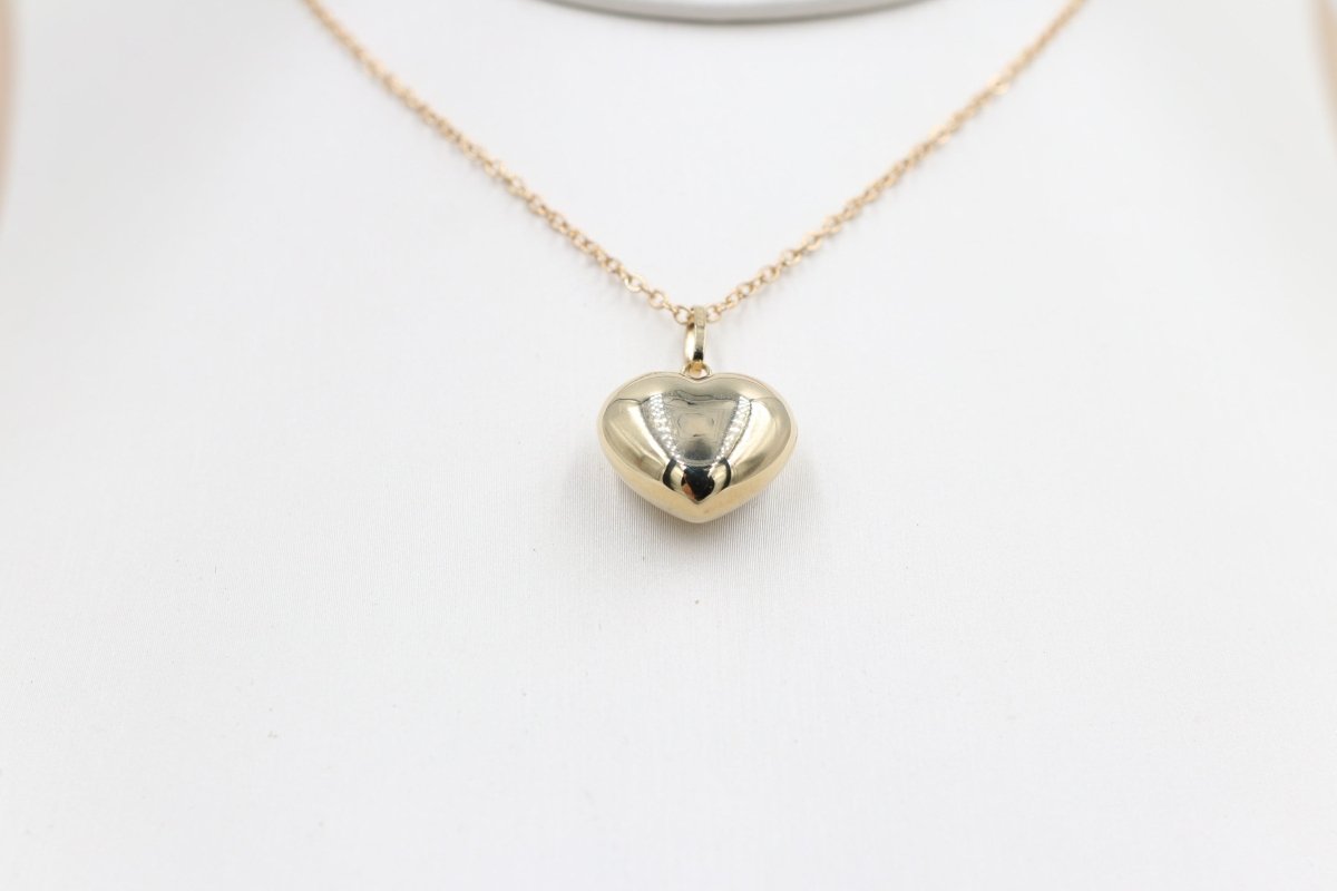 9ct Gold Small Puff Heart