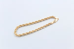 9ct Gold Italian Hollow Rope Bracelet 19cm