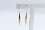 9ct Gold Marquise Drop Earrings