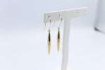 9ct Gold Marquise Drop Earrings