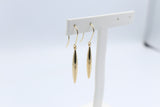 9ct Gold Marquise Drop Earrings