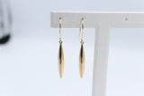 9ct Gold Marquise Drop Earrings