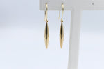 9ct Gold Marquise Drop Earrings