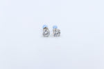 14kt Gold Set Lab Grown Diamond Stud Earrings TDW 2ct