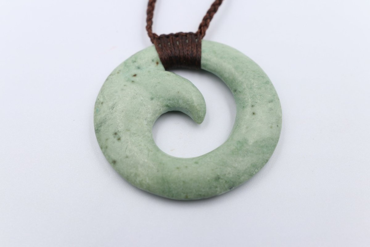 New Zealand Greenstone Porowhita Koru Inanga Stone