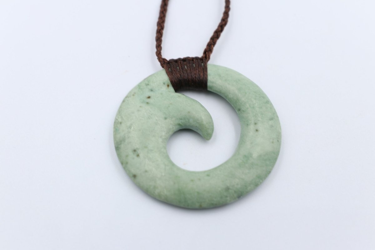 New Zealand Greenstone Porowhita Koru Inanga Stone