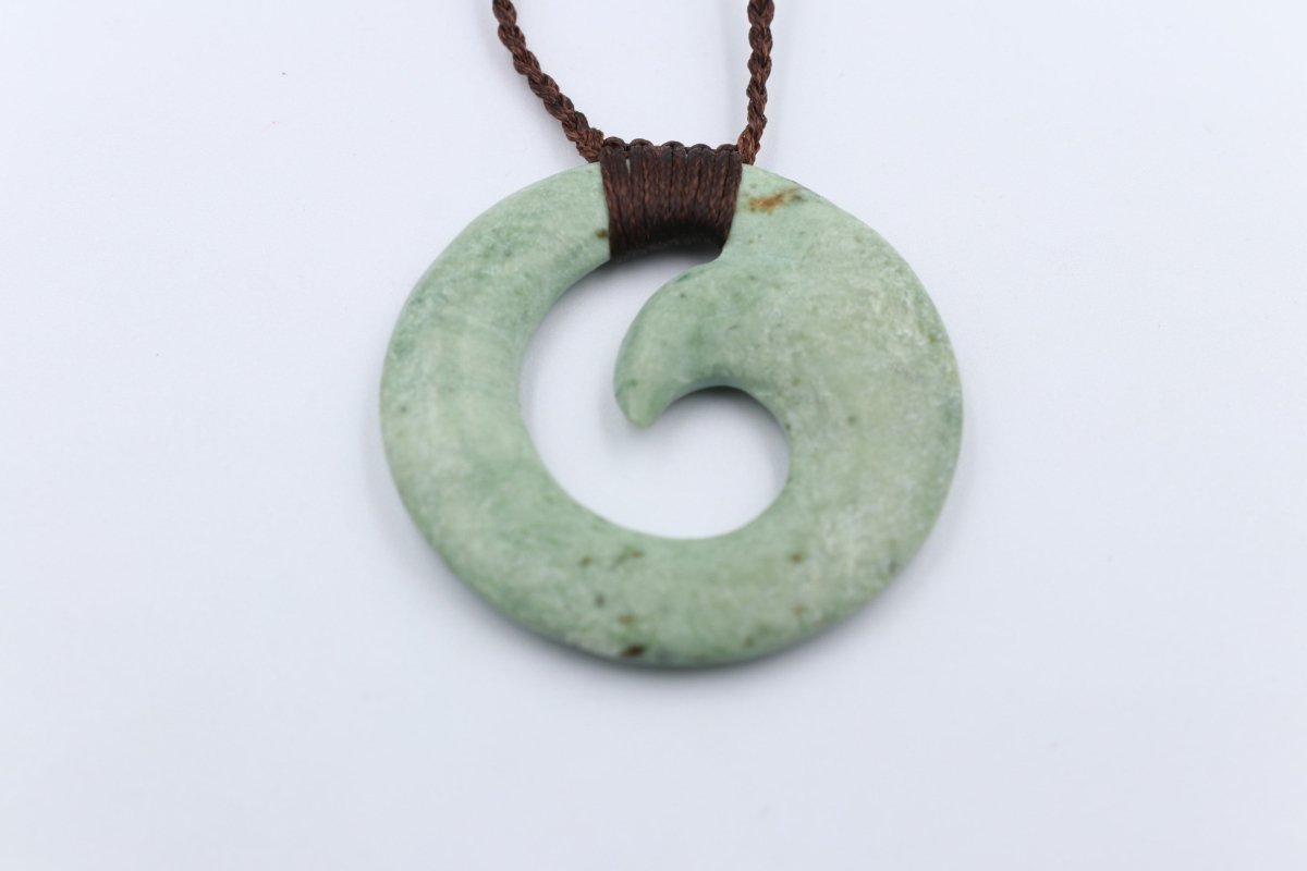 New Zealand Greenstone Porowhita Koru Inanga Stone