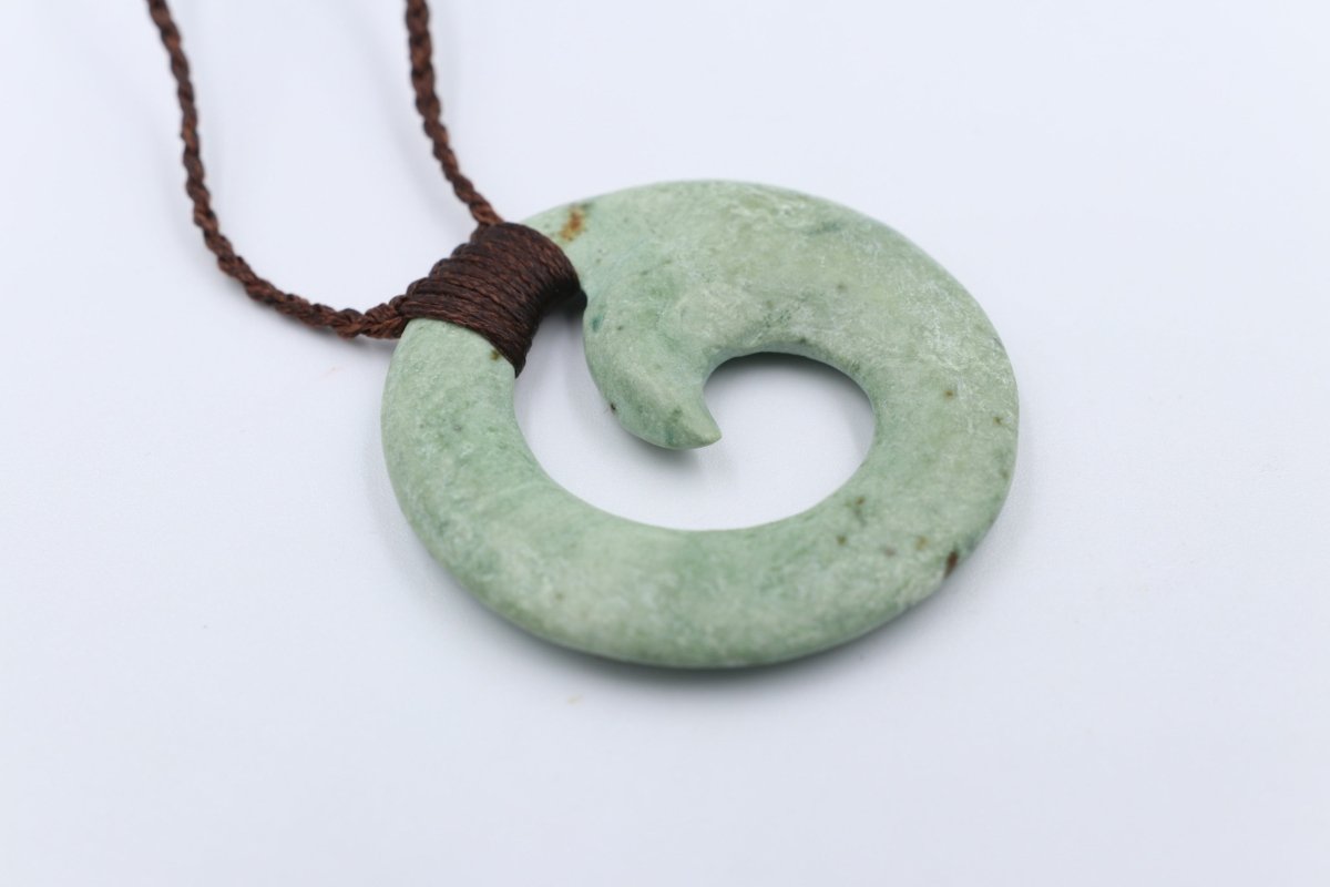 New Zealand Greenstone Porowhita Koru Inanga Stone