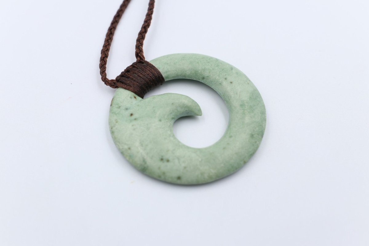 New Zealand Greenstone Porowhita Koru Inanga Stone